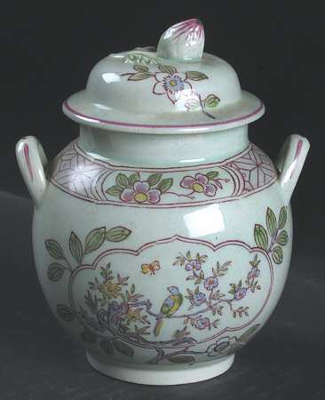 Singapore Bird (Older Backstamp) Sugar Bowl & Lid