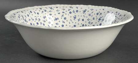 Sprig Blue 9" Round Vegetable Bowl
