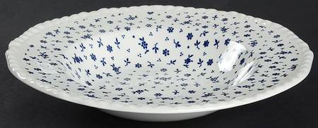 Sprig Blue Rim Soup Bowl