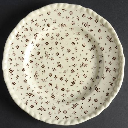 Sprig Brown Bread & Butter Plate