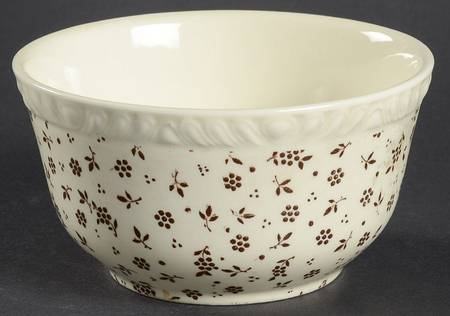 Sprig Brown Cranberry Bowl