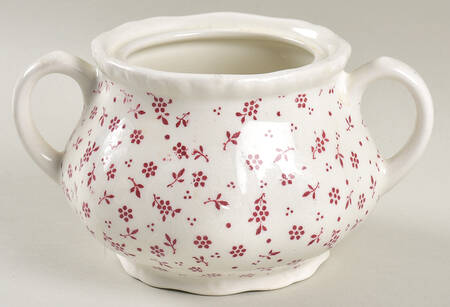 Sprig Pink Sugar Bowl No Lid