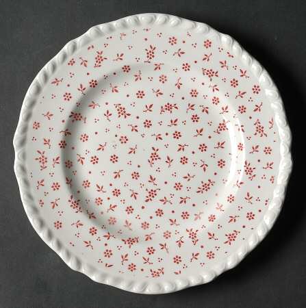 Sprig Pink Bread & Butter Plate
