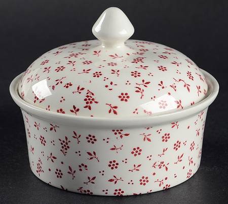 Sprig Pink Round Box & Lid
