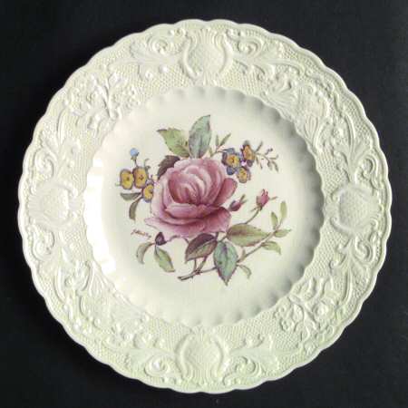 Swansea Rose Luncheon Plate