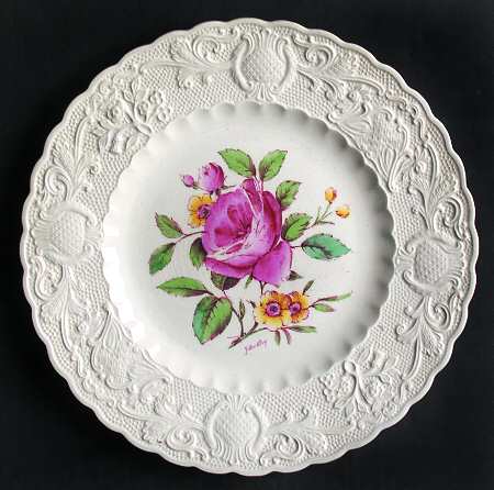 Swansea Rose Luncheon Plate