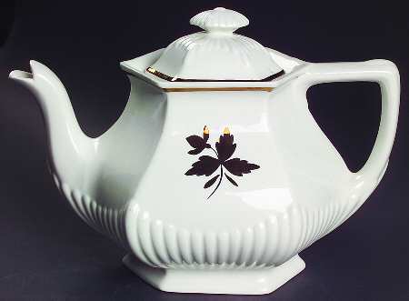 Tea Leaf Copper Teapot & Lid