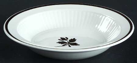 Tea Leaf Copper Rim Fruit/Dessert (Sauce) Bowl