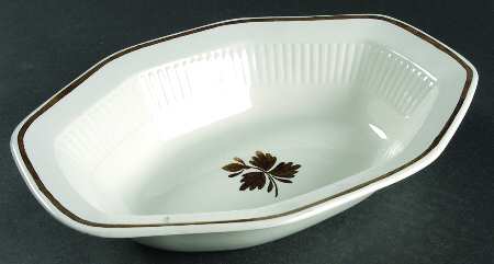 Tea Leaf Copper 9" Oval Vegetable Bowl