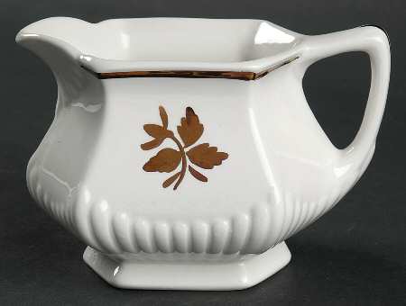 Tea Leaf Copper Creamer