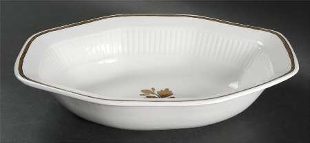 Tea Leaf Copper 9" Oval Vegetable Bowl
