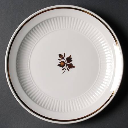 Tea Leaf Copper Salad Plate