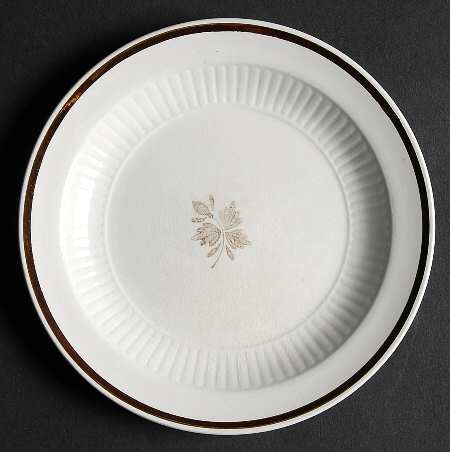 Tea Leaf Copper Bread & Butter Plate