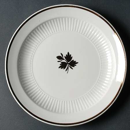Tea Leaf Copper Luncheon Plate