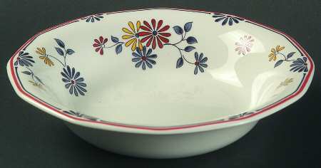 Vermont (Red Trim) Fruit/Dessert (Sauce) Bowl