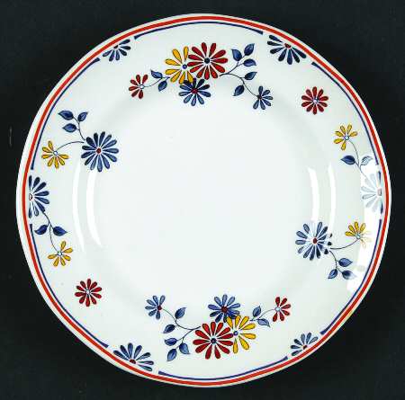 Vermont (Red Trim) Bread & Butter Plate