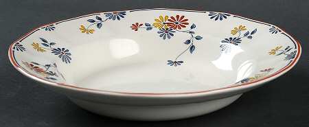 Vermont (Red Trim) Rim Soup Bowl