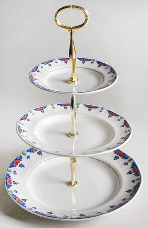 Veruschka 13 7/8"-14 1/4" 3-Tiered Serving Tray(DP,SP,BB) HC
