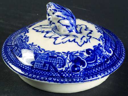 Willow Blue (Smooth, No Trim) Lid for Sugar Bowl