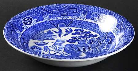 Willow Blue (Smooth, No Trim) Coupe Soup Bowl