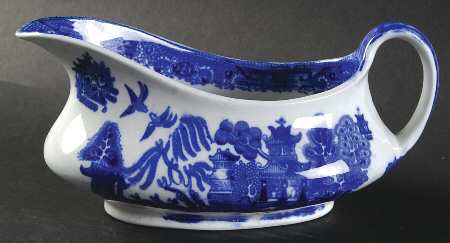 Willow Blue (Smooth, No Trim) Gravy Boat