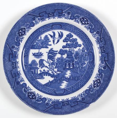 Willow Blue (Smooth, No Trim) Salad Plate