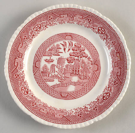 Willow Pink Salad Plate