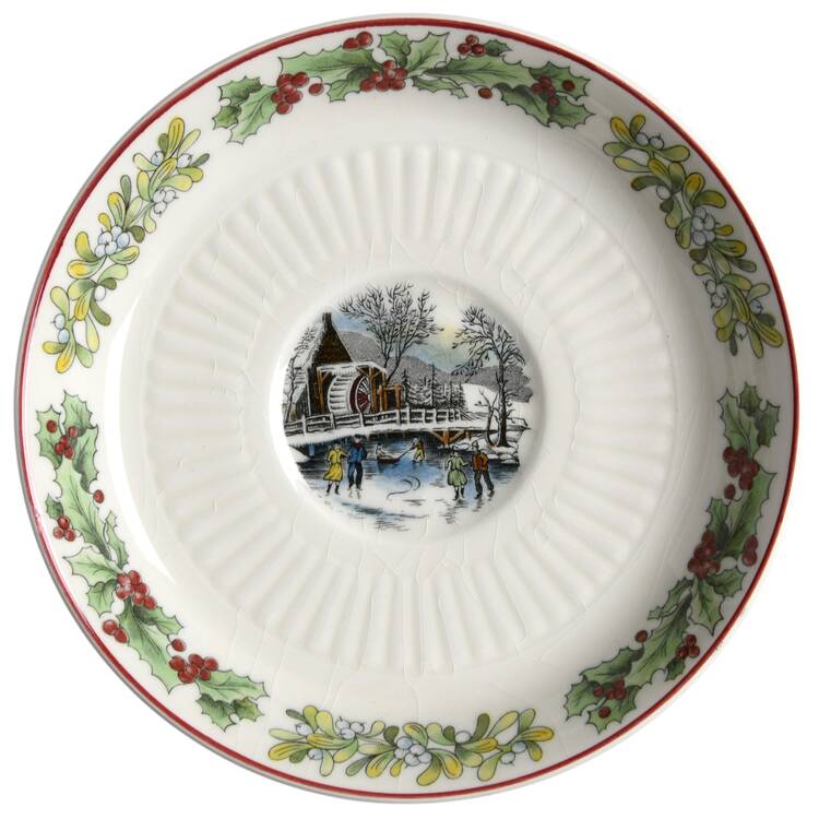 Winter Scenes (Ribbed Center) Saucer