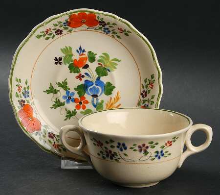 The Wynbrook Flat Cream Soup Bowl & Saucer Set