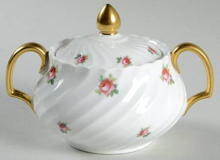 ADD3 (Swirl Rim) Sugar Bowl & Lid
