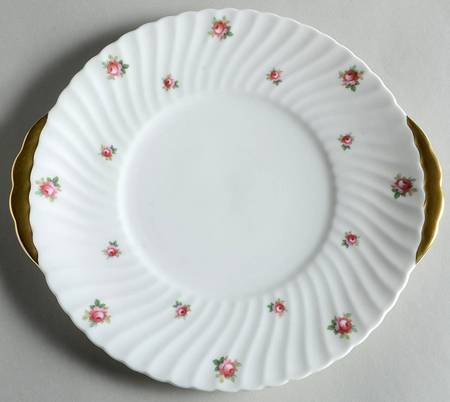 ADD3 (Swirl Rim) Handled Cake Plate