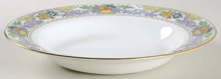 Almora (White Background) Rim Soup Bowl