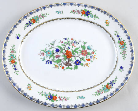 Antique 12" Oval Serving Platter
