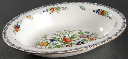 Antique 10" Oval Vegetable Bowl