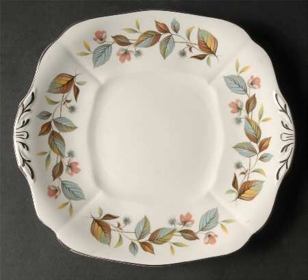 Beechwood Square Handled Cake Plate