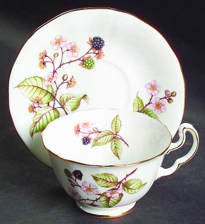 Bramble (No Number) Footed Cup & Saucer Set