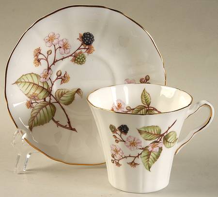 Bramble (No Number) Flat Cup & Saucer Set