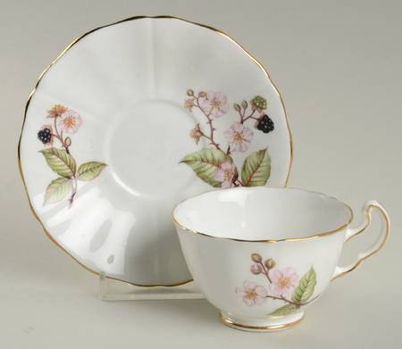 Bramble (No Number) Flat Demitasse Cup & Saucer Set