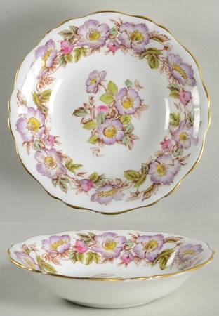 Briar Rose (Purple) Fruit/Dessert (Sauce) Bowl