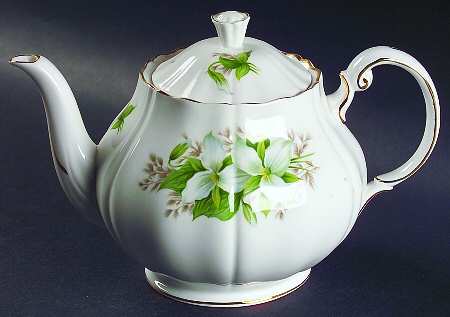 Canadian Provincial Flowers Teapot & Lid