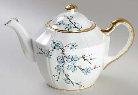 Chinese Blossom (Blue Flowers) Teapot & Lid