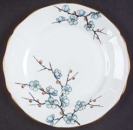Chinese Blossom (Blue Flowers) Dessert/Pie Plate