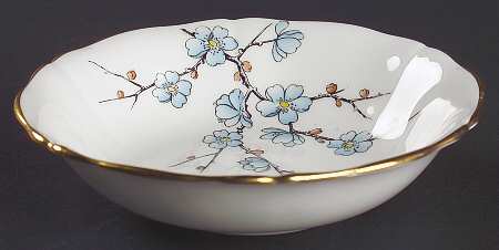 Chinese Blossom (Blue Flowers) Coupe Cereal Bowl