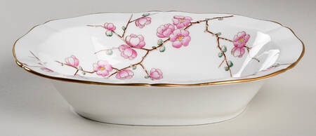 Chinese Blossom (Pink Blossoms) 9" Oval Vegetable Bowl