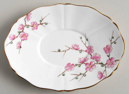 Chinese Blossom (Pink Blossoms) Underplate for Gravy Boat