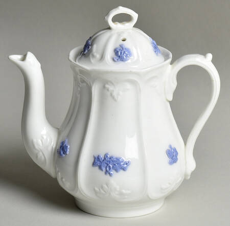 Chelsea (Smooth, Embossed) Individual Coffee Pot & Lid