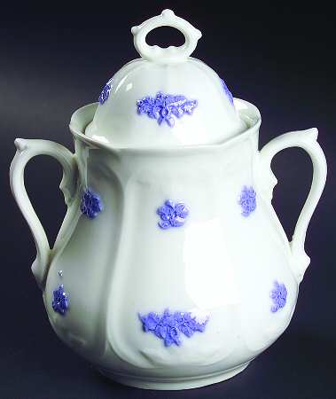 Chelsea (Smooth, Embossed) Sugar Bowl & Lid