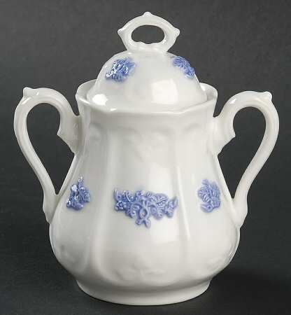 Chelsea (Smooth, Embossed) Mini Sugar Bowl & Lid