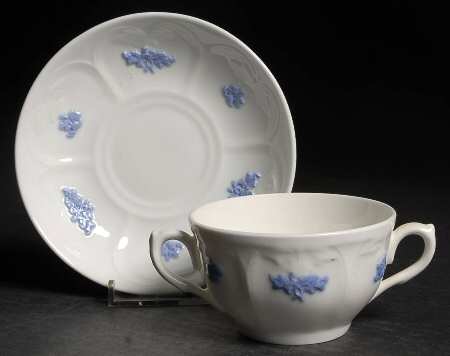 Chelsea (Smooth, Embossed) Flat Bouillon Cup & Saucer