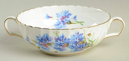 Cornflower Flat Cream Soup Bowl